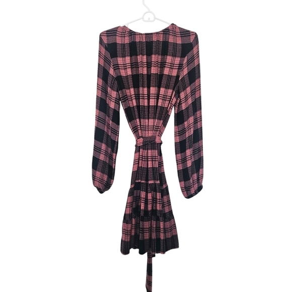Anthopologie Cloth and Stone Daia plaid mini dress Size L - Picture 3 of 8